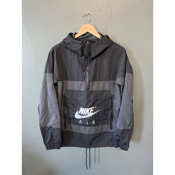 Nike Other - Mens Nike Air Unlined Anorak Jacket Black DD6406-010 Hooded Size Small